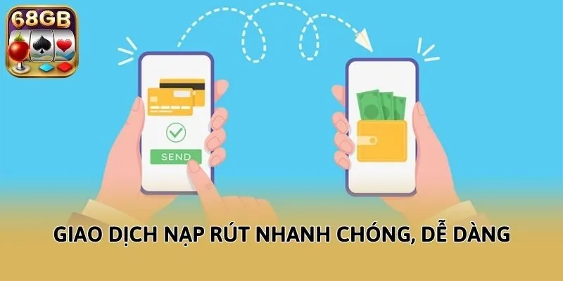 Giao dịch nạp rút nhanh chóng, dễ dàng